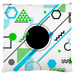 Geometric-shapes-background Large Cushion Case (two Sides) by Salman4z