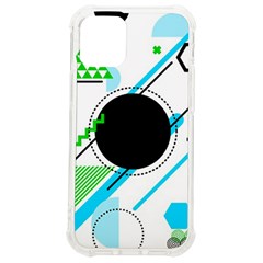 Geometric-shapes-background Iphone 12 Mini Tpu Uv Print Case	 by Salman4z