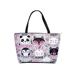 Big-set-with-cute-cartoon-animals-bear-panda-bunny-penguin-cat-fox Classic Shoulder Handbag by Salman4z