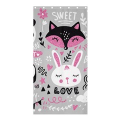 Big-set-with-cute-cartoon-animals-bear-panda-bunny-penguin-cat-fox Shower Curtain 36  X 72  (stall)  by Salman4z