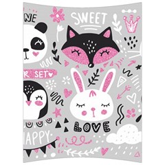 Big-set-with-cute-cartoon-animals-bear-panda-bunny-penguin-cat-fox Back Support Cushion by Salman4z