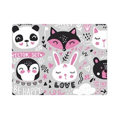 Big-set-with-cute-cartoon-animals-bear-panda-bunny-penguin-cat-fox Premium Plush Fleece Blanket (mini) by Salman4z