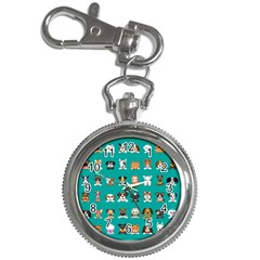 Different-type-vector-cartoon-dog-faces Key Chain Watches by Salman4z