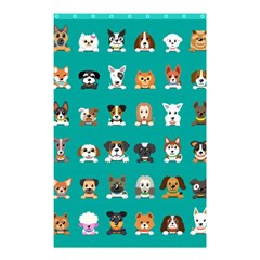 Different-type-vector-cartoon-dog-faces Shower Curtain 48  X 72  (small)  by Salman4z