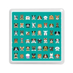 Different-type-vector-cartoon-dog-faces Memory Card Reader (square) by Salman4z