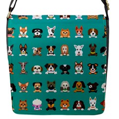 Different-type-vector-cartoon-dog-faces Flap Closure Messenger Bag (s) by Salman4z