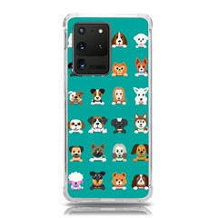 Different-type-vector-cartoon-dog-faces Samsung Galaxy S20 Ultra 6 9 Inch Tpu Uv Case by Salman4z