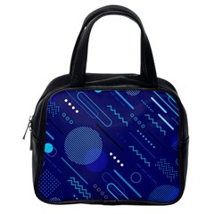 Classic-blue-background-abstract-style Classic Handbag (one Side) by Salman4z