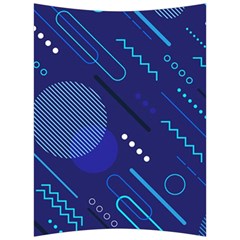 Classic-blue-background-abstract-style Back Support Cushion by Salman4z