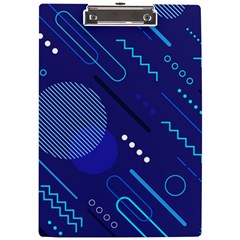 Classic-blue-background-abstract-style A4 Acrylic Clipboard