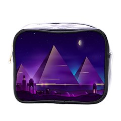 Egyptian-pyramids-night-landscape-cartoon Mini Toiletries Bag (one Side) by Salman4z