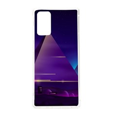 Egyptian-pyramids-night-landscape-cartoon Samsung Galaxy Note 20 Tpu Uv Case by Salman4z