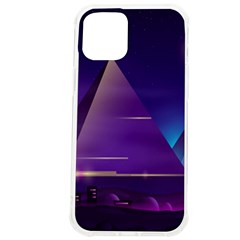 Egyptian-pyramids-night-landscape-cartoon Iphone 12 Pro Max Tpu Uv Print Case by Salman4z