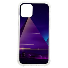 Egyptian-pyramids-night-landscape-cartoon Iphone 12 Mini Tpu Uv Print Case	 by Salman4z