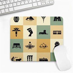 Egyptian-flat-style-icons Large Mousepad by Salman4z