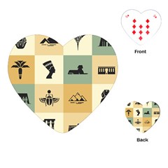 Egyptian-flat-style-icons Playing Cards Single Design (heart) by Salman4z