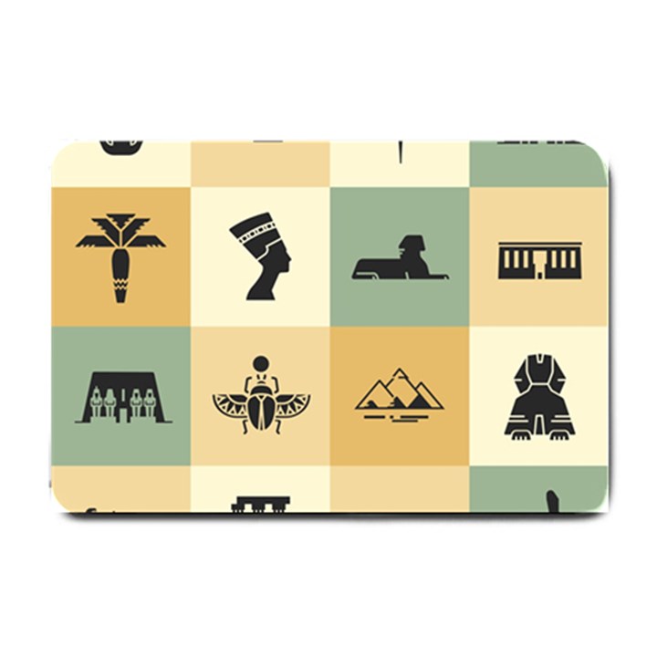 Egyptian-flat-style-icons Small Doormat