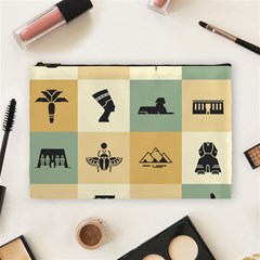 Egyptian-flat-style-icons Cosmetic Bag (large) by Salman4z