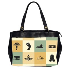 Egyptian-flat-style-icons Oversize Office Handbag (2 Sides) by Salman4z