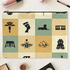 Egyptian-flat-style-icons Cosmetic Bag (xxxl) by Salman4z