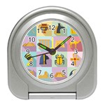 Egypt-icons-set-flat-style Travel Alarm Clock Front