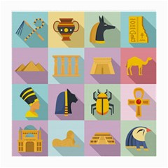 Egypt-icons-set-flat-style Medium Glasses Cloth by Salman4z