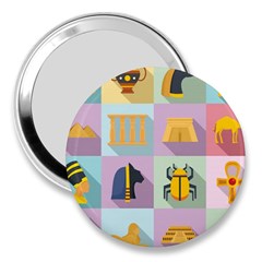 Egypt-icons-set-flat-style 3  Handbag Mirrors by Salman4z