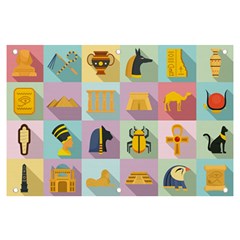 Egypt-icons-set-flat-style Banner And Sign 6  X 4  by Salman4z