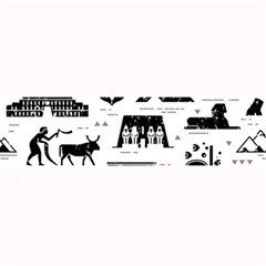 Dark-seamless-pattern-symbols-landmarks-signs-egypt --- Large Bar Mat by Salman4z