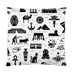 Dark-seamless-pattern-symbols-landmarks-signs-egypt --- Standard Cushion Case (one Side) by Salman4z