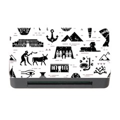 Dark-seamless-pattern-symbols-landmarks-signs-egypt --- Memory Card Reader With Cf by Salman4z