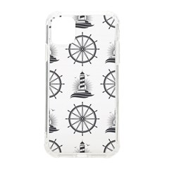 Marine Nautical Seamless Pattern With Vintage Lighthouse Wheel Iphone 11 Tpu Uv Print Case by Salman4z