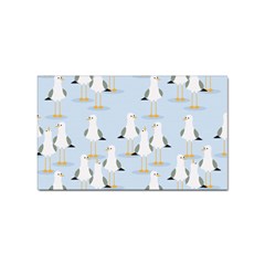 Cute-seagulls-seamless-pattern-light-blue-background Sticker Rectangular (100 Pack) by Salman4z