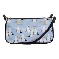 Cute-seagulls-seamless-pattern-light-blue-background Shoulder Clutch Bag by Salman4z