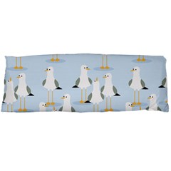 Cute-seagulls-seamless-pattern-light-blue-background Body Pillow Case (dakimakura) by Salman4z