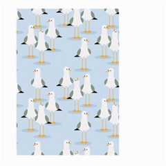 Cute-seagulls-seamless-pattern-light-blue-background Large Garden Flag (two Sides) by Salman4z