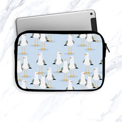 Cute-seagulls-seamless-pattern-light-blue-background Apple Ipad Mini Zipper Cases by Salman4z