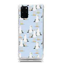 Cute-seagulls-seamless-pattern-light-blue-background Samsung Galaxy S20plus 6 7 Inch Tpu Uv Case by Salman4z