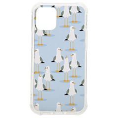 Cute-seagulls-seamless-pattern-light-blue-background Iphone 12 Mini Tpu Uv Print Case	 by Salman4z