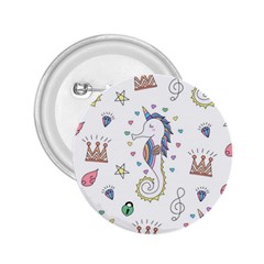 Seamless-pattern-cute-unicorn-cartoon-hand-drawn 2 25  Buttons by Salman4z