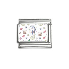 Seamless-pattern-cute-unicorn-cartoon-hand-drawn Italian Charm (9mm) by Salman4z