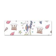 Seamless-pattern-cute-unicorn-cartoon-hand-drawn Sticker Bumper (100 Pack) by Salman4z