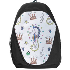 Seamless-pattern-cute-unicorn-cartoon-hand-drawn Backpack Bag by Salman4z