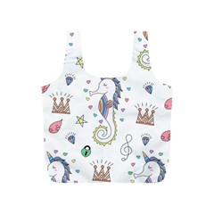 Seamless-pattern-cute-unicorn-cartoon-hand-drawn Full Print Recycle Bag (s) by Salman4z