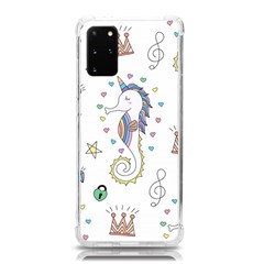 Seamless-pattern-cute-unicorn-cartoon-hand-drawn Samsung Galaxy S20plus 6 7 Inch Tpu Uv Case by Salman4z