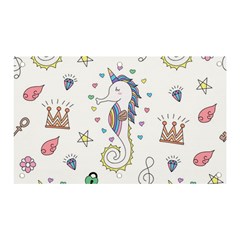 Seamless-pattern-cute-unicorn-cartoon-hand-drawn Banner And Sign 5  X 3 