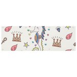 Seamless-pattern-cute-unicorn-cartoon-hand-drawn Banner and Sign 9  x 3  Front