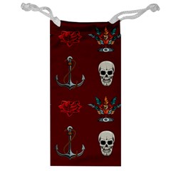 Tattoo-old-school-background-pattern Jewelry Bag by Salman4z