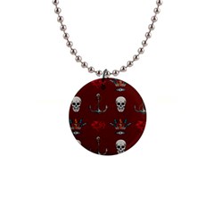 Tattoo-old-school-background-pattern 1  Button Necklace by Salman4z