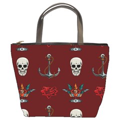 Tattoo-old-school-background-pattern Bucket Bag by Salman4z